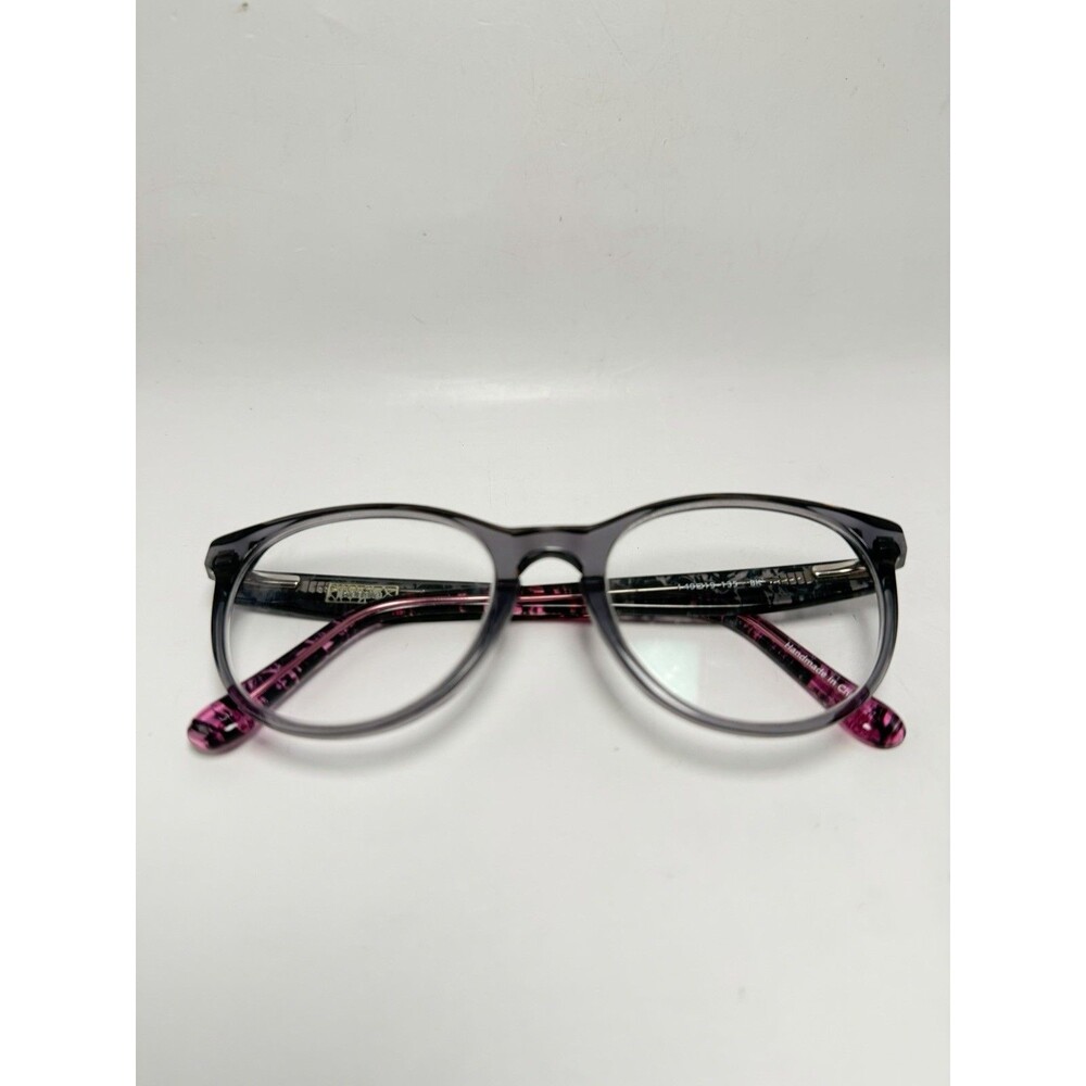 KENSIE LUCKY EYEGLASS FRAME OVAL FULL-RIM WOMENS PLASTIC BK 49-19-135 Pink